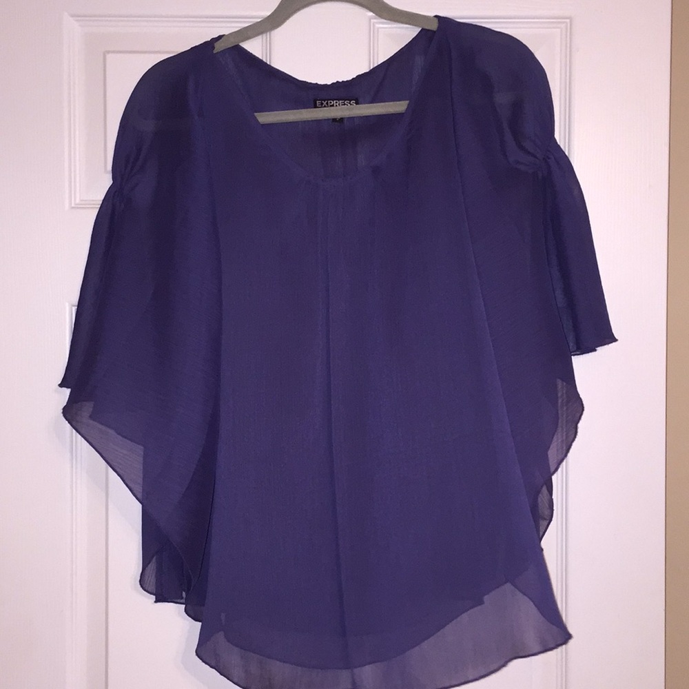 NWOT Express Shear Top Size Medium Periwinkle